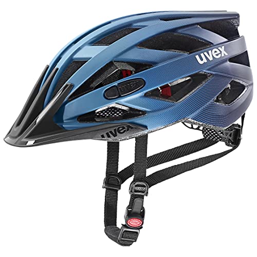 uvex i-vo cc - leichter Allround-Helm für Damen und Herren - individuelle Größenanpassung - erweiterbar mit LED-Licht - deep space matt - 56-60 cm