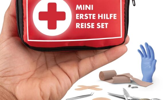 WALSER Premium Mini Erste Hilfe Set 2025, wasserfestes Notfall-Set Outdoor/Camping/Fahrrad, 31-teiliges Reiseapotheke Set, kompaktes Erste Hilfe Set Outdoor...